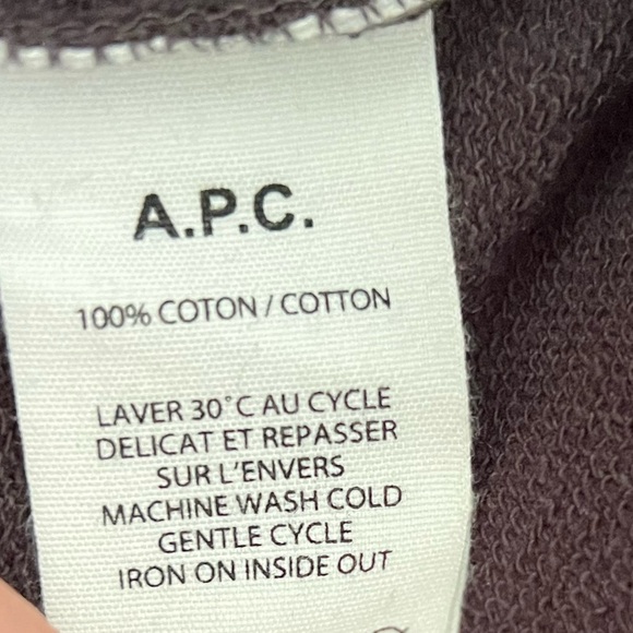 A.P.C. Rue Madame Paris Sweatshirt Jumper, Kanye West, Size M Medium - Picture 7 of 7